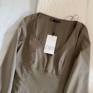 NWT Zara Taupe mini dress. Size M would fit a S